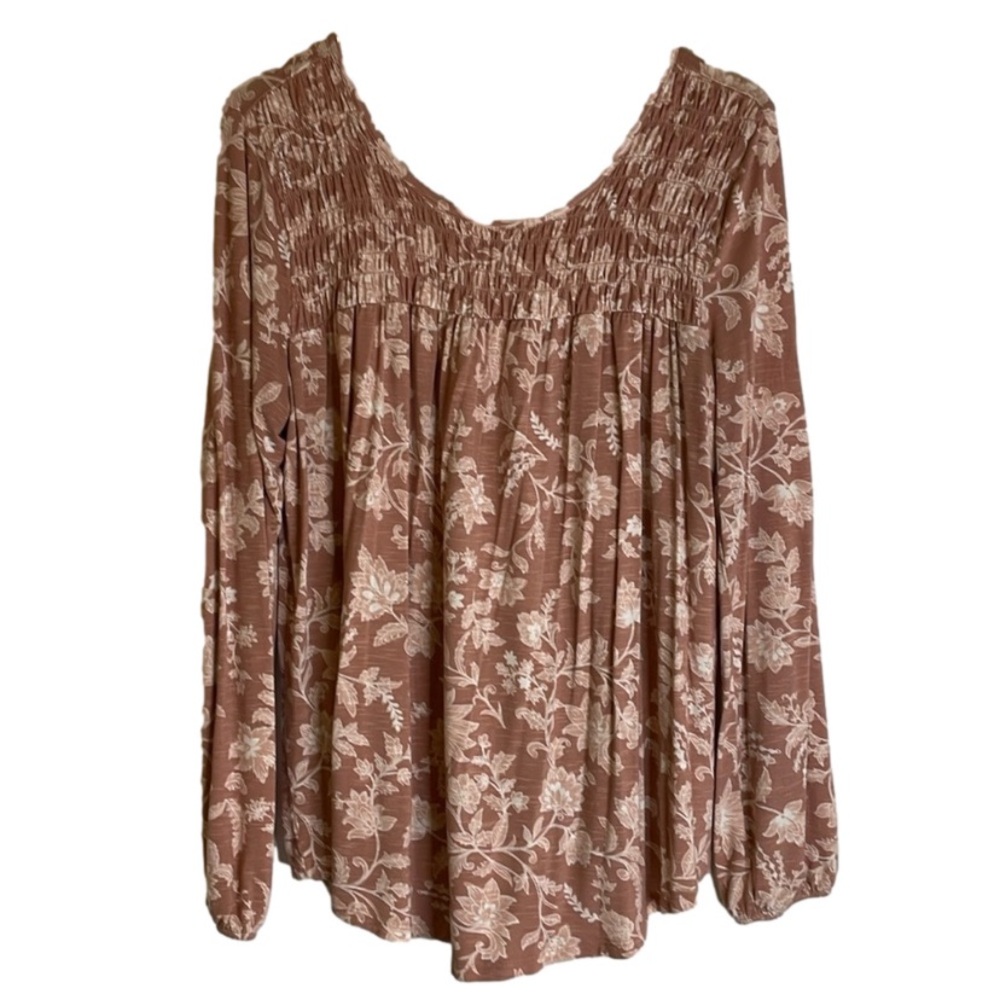 KNOX ROSE Women’s dusty rose floral print on a mauve background